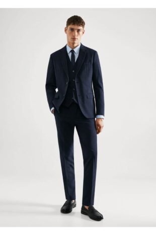 کت لاجورد مردانه مانگو 57010666