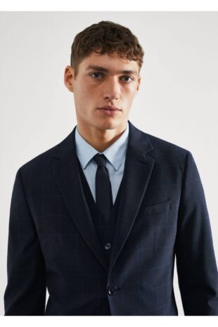 کت لاجورد مردانه مانگو 57010666