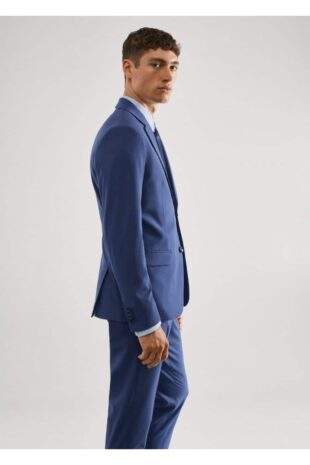 کت آبی مردانه مانگو 57040544