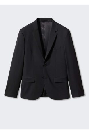 کت سیاه مردانه مانگو 57040557