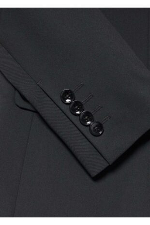 کت سیاه مردانه مانگو 57040557