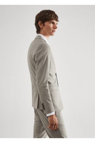 کت بژ مردانه مانگو 57040667