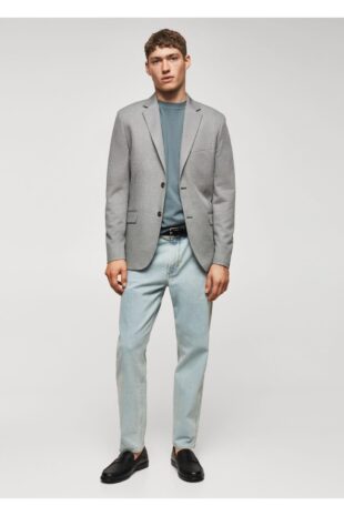 کت خاکی مردانه مانگو 57050550