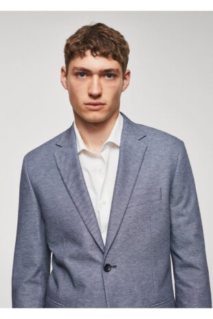 کت آبی مردانه مانگو 57050550