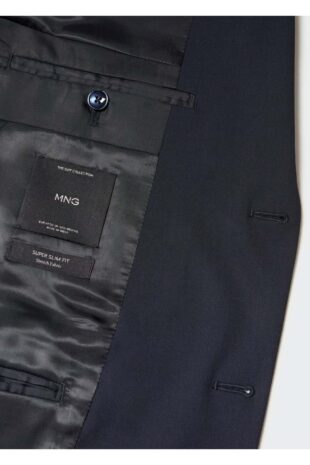 کت لاجورد مردانه مانگو 57050560