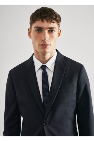 کت لاجورد مردانه مانگو 57050560