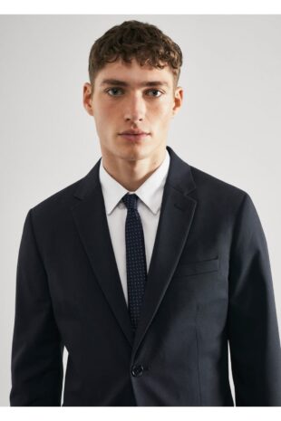 کت لاجورد مردانه مانگو 57050560