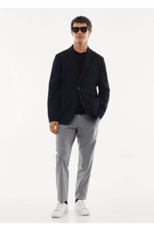 کت لاجورد مردانه مانگو 57065958