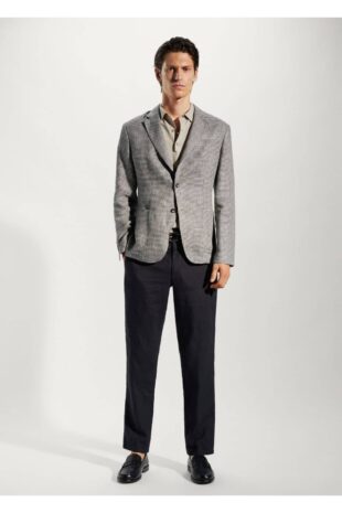 کت بژ مردانه مانگو 57092509