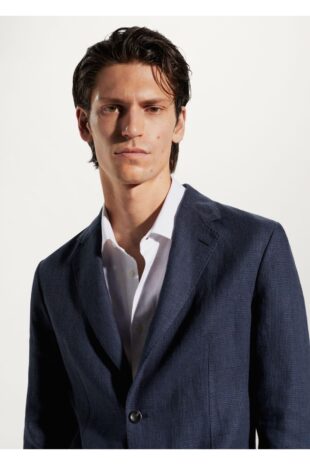 کت لاجورد مردانه مانگو 57092509