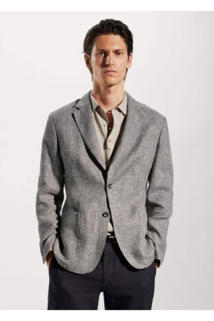 کت بژ مردانه مانگو 57092509