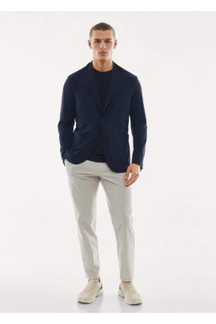 کت لاجورد مردانه مانگو 57040711