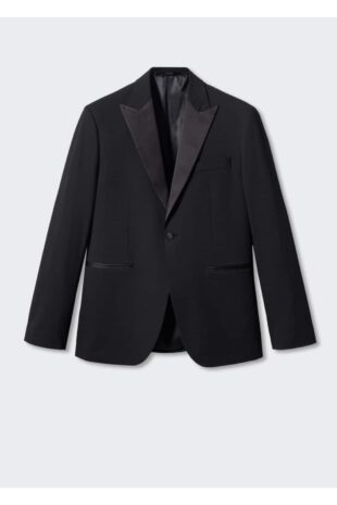 کت سیاه مردانه مانگو 57040713