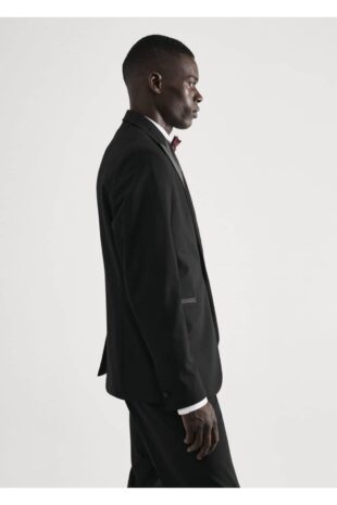 کت سیاه مردانه مانگو 57040713