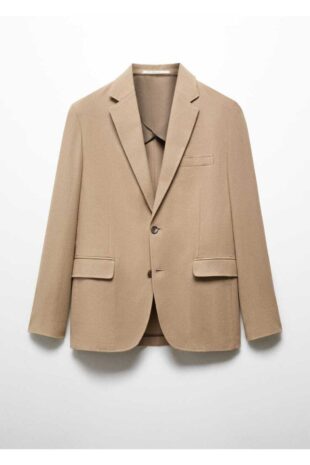 کت بژ مردانه مانگو 57044760