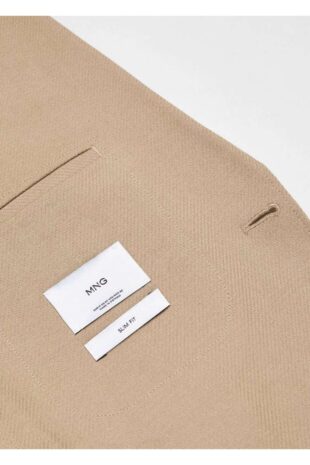 کت بژ مردانه مانگو 57044760