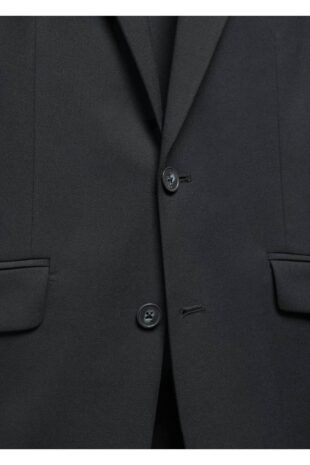 کت سیاه مردانه مانگو 57082519