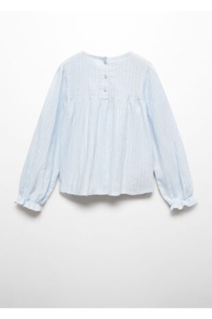 بلوز آبی دخترانه مانگو 57084033