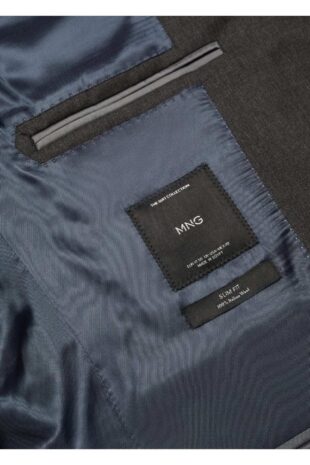 کت خاکستری مردانه مانگو 57095970