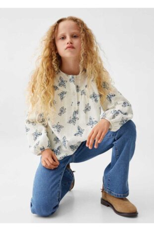 بلوز اکرو دخترانه مانگو 57033272