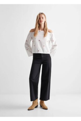 بلوز بژ زنانه مانگو 57052890