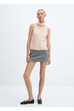 تی شرت صورتی زنانه مانگو 57059089