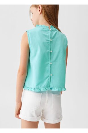 بلوز فیروزه دخترانه مانگو 57040371