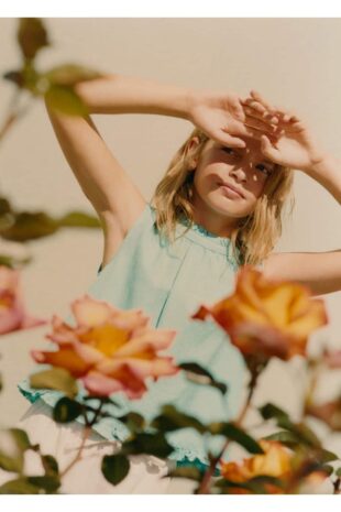 بلوز فیروزه دخترانه مانگو 57040371