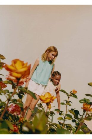 بلوز فیروزه دخترانه مانگو 57040371