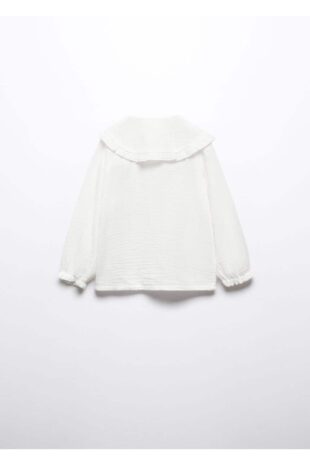بلوز سفید دخترانه مانگو 57093265