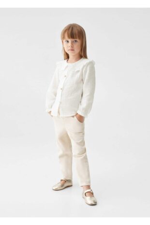 بلوز سفید دخترانه مانگو 57093265