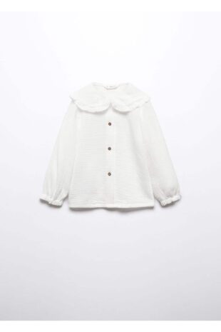 بلوز سفید دخترانه مانگو 57093265