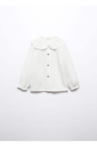 بلوز سفید دخترانه مانگو 57093265