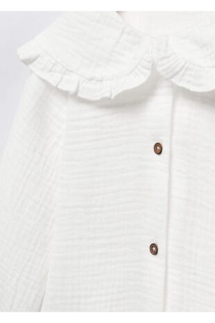 بلوز سفید دخترانه مانگو 57093265