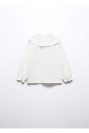 بلوز سفید دخترانه مانگو 57093265