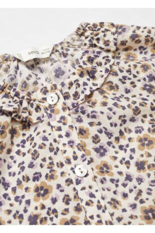 بلوز سفید دخترانه مانگو 57076017