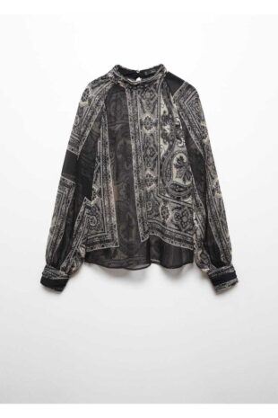 بلوز سیاه زنانه مانگو 57048277