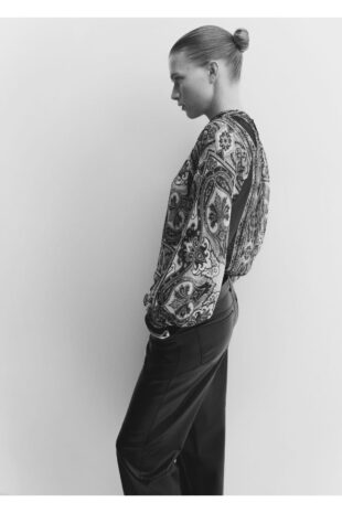 بلوز سیاه زنانه مانگو 57048277