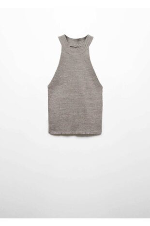 تی شرت نقره اي زنانه مانگو 57079119