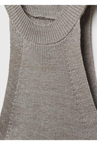 تی شرت نقره اي زنانه مانگو 57079119