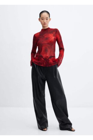 بلوز قرمز زنانه مانگو 57097761