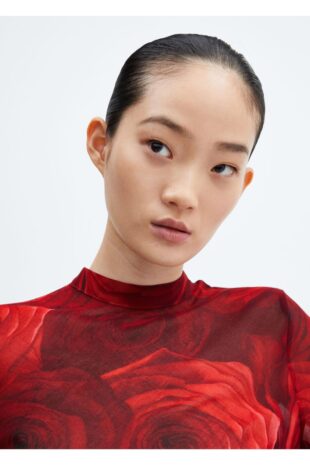 بلوز قرمز زنانه مانگو 57097761