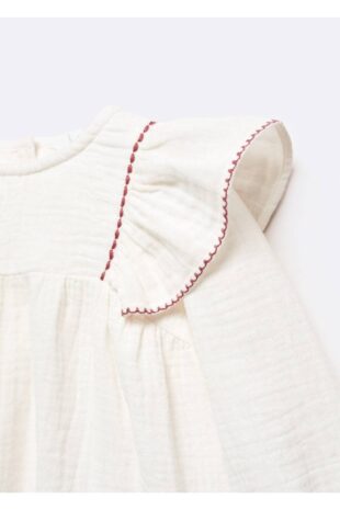 بلوز سفید دخترانه مانگو 57037117