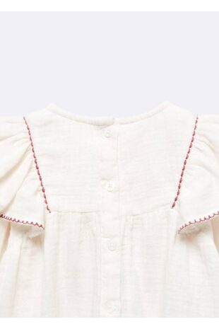 بلوز سفید دخترانه مانگو 57037117