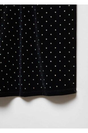 تی شرت سیاه زنانه مانگو 57069098