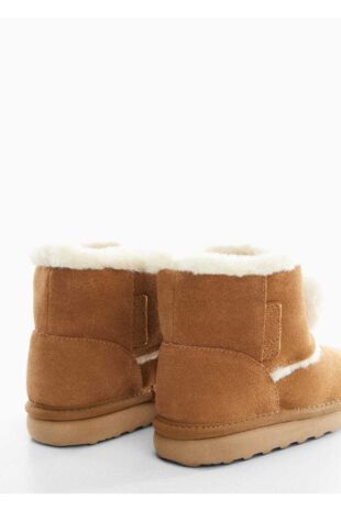 بوت قهوه ای دخترانه مانگو 57077705