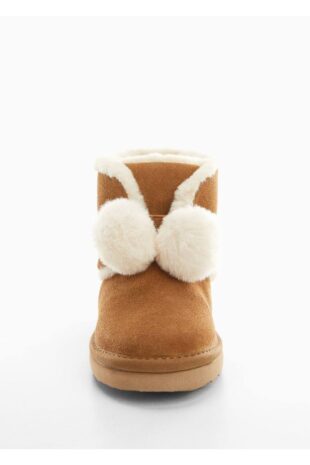 بوت قهوه ای دخترانه مانگو 57077705