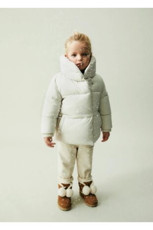 بوت قهوه ای دخترانه مانگو 57077705