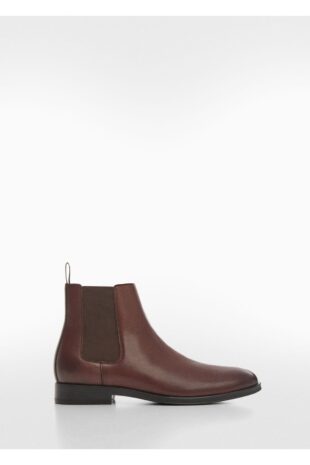 بوت قهوه ای مردانه مانگو 57095963