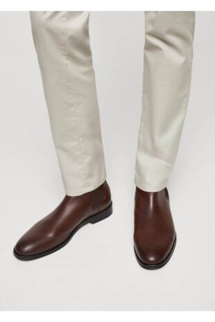 بوت قهوه ای مردانه مانگو 57095963